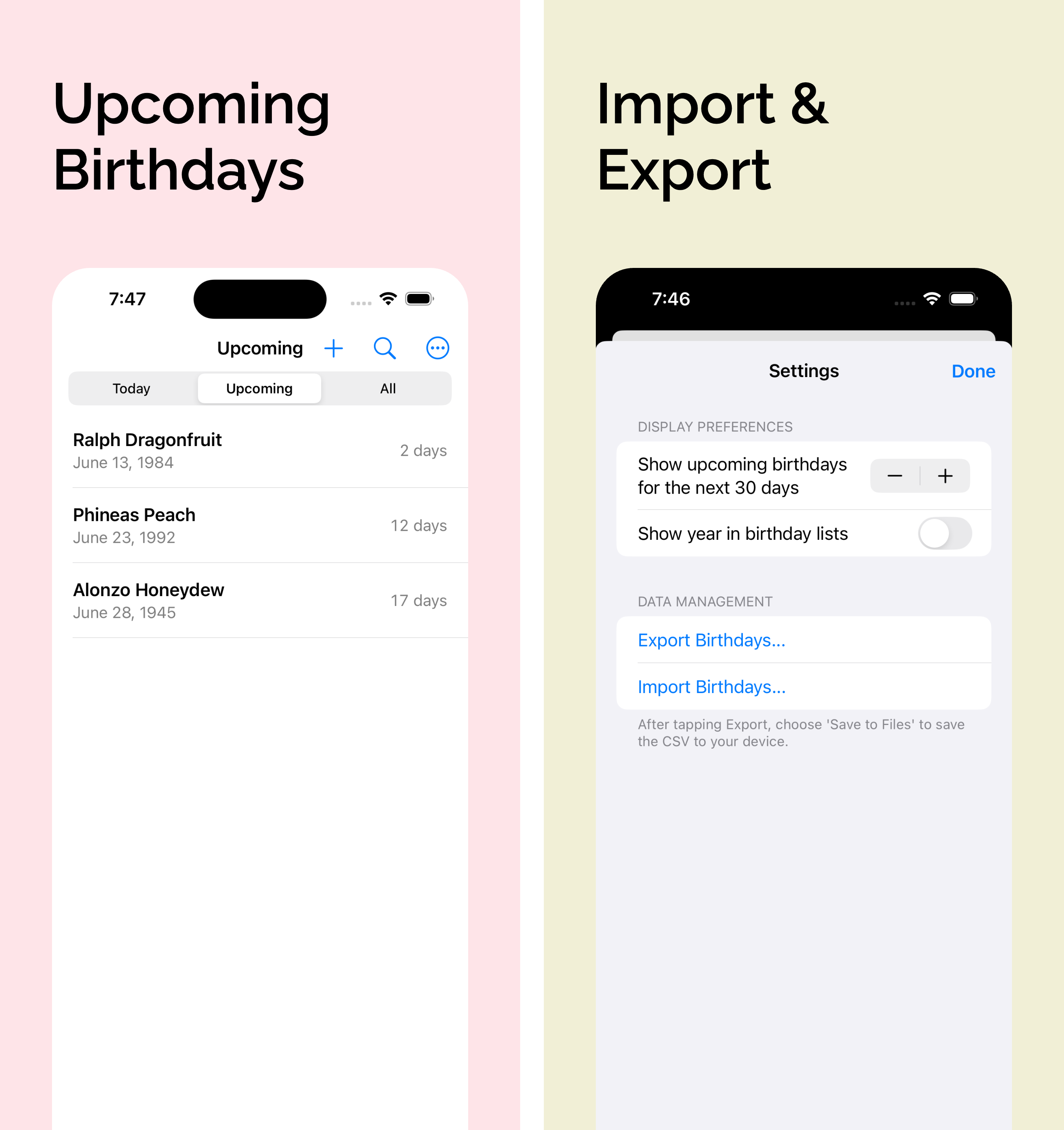 Just Birthdays screenshot 2